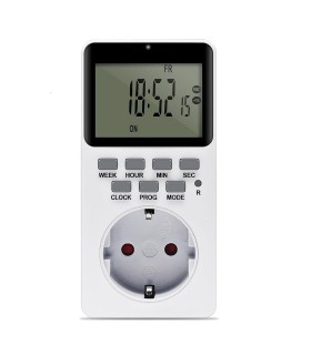تایمر دیجیتال برق هفتگی 40 برنامه LCD بزرگ