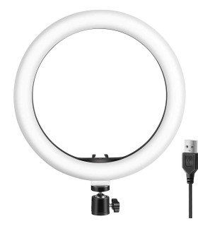 لامپ USB رینگ لایت 6 اینچ رومیزی 16 سانتی QX-160