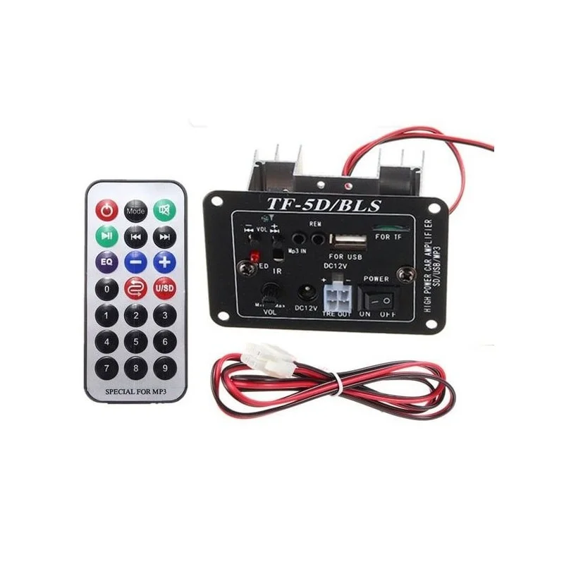 پنل آمپلی فایر 40 وات فلش و بلوتوثی ساب و تیوتر دار 12V/24V