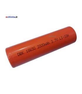 باتری 18650 لیتیوم یون 3.7 ولت 2000mAh