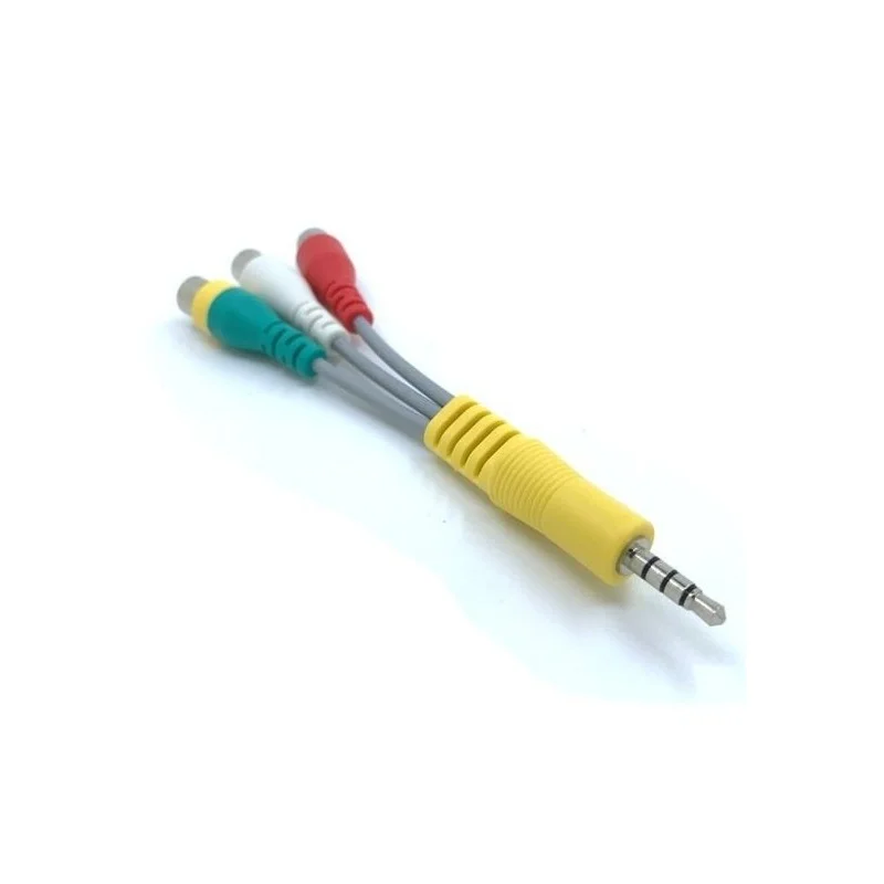 کابل تبدیل نری AUX به 3 مادگی AV RCA