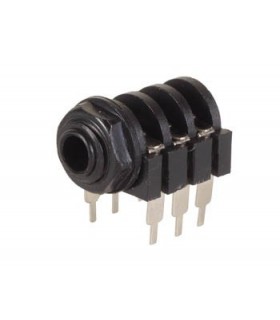 فیش مادگی میکروفن 6.35mm روبردی استریو