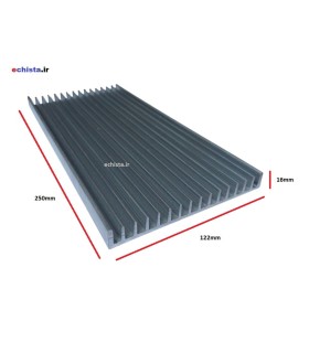هیت سینک 16 پره آلومینیومی 250*122*16mm