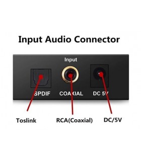 مبدل صدای دیجیتال اپتیکال به آنالوگ AUX و RCA