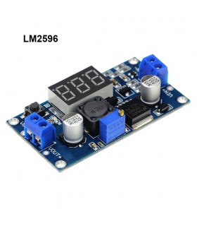 ماژول کاهنده LM2596 مبدل DC-DC با نمایشگر 1.23V-30V 3A