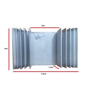 هیت سینک 18 تیغه آلومینیومی 65*40*15mm