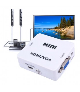 مبدل HDMI به VGA با خروجی AUX صدا MINI