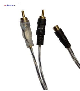 کابل تبدیل مادگی AV به دو نری AV