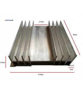 هیت سینک 16 پره آلومینیومی 35mm*100*114 لبه دار