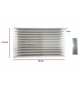 هیت سینک 12 پره آلومینیومی 200*118*40mm