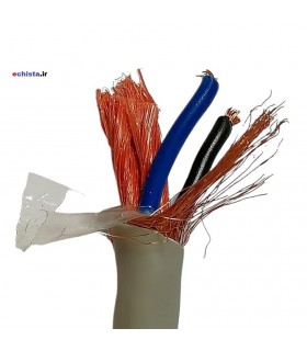 کابل شیلددار 2 رشته 2x0.75mm تمام مس