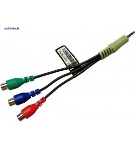 کابل تبدیل نری AUX به 3 مادگی AV RCA