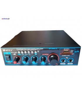 اکو آمپلی فایر بلوتوثی فلش خور ولوم دار 12 و 220V مدل BT 309A